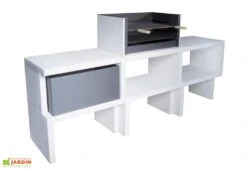 Barbecue Design En Béton LIV06 -Abriet Mobilier Soldes Boutique barbecue beton modulable liv06 2