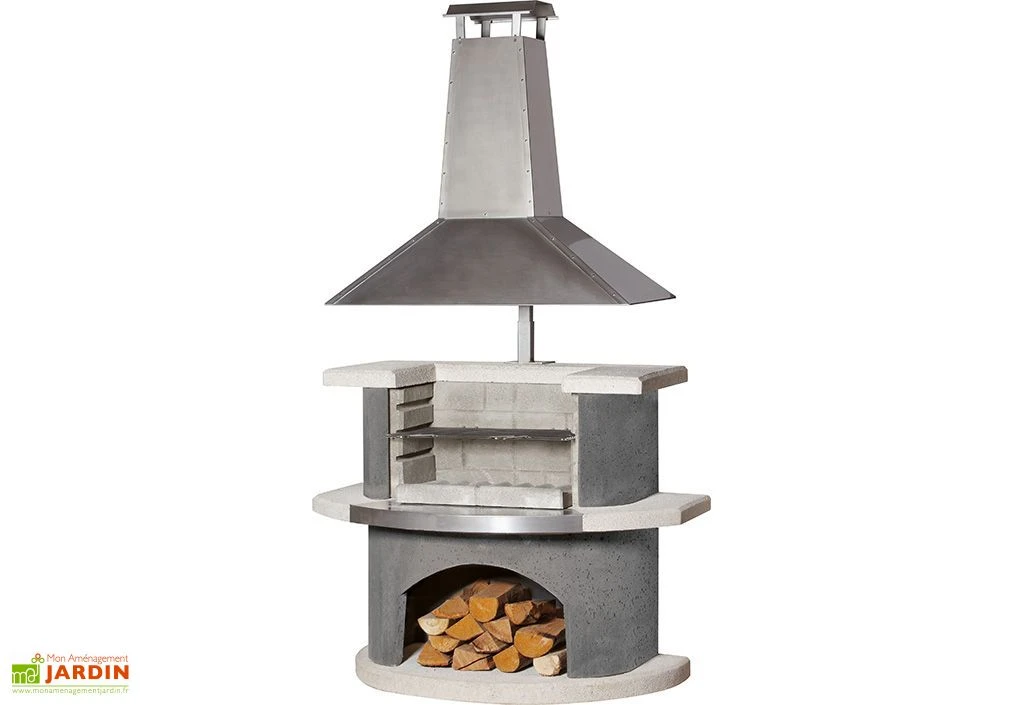 Barbecue En Béton Au Charbon De Bois Zurich Anthracite 1 Barbecue En Béton Au Charbon De Bois Zurich Anthracite