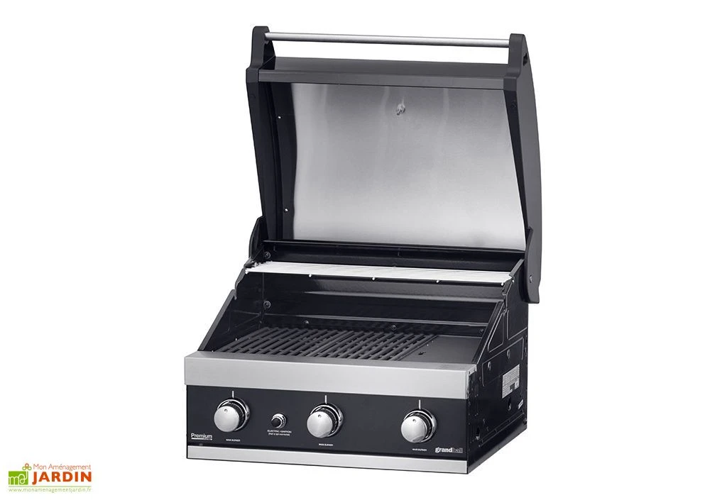 Barbecue Gaz Encastrable Acier Noir Premium G3 Built-In 2 Barbecue Gaz Encastrable Acier Noir Premium G3 Built-In – Image 2