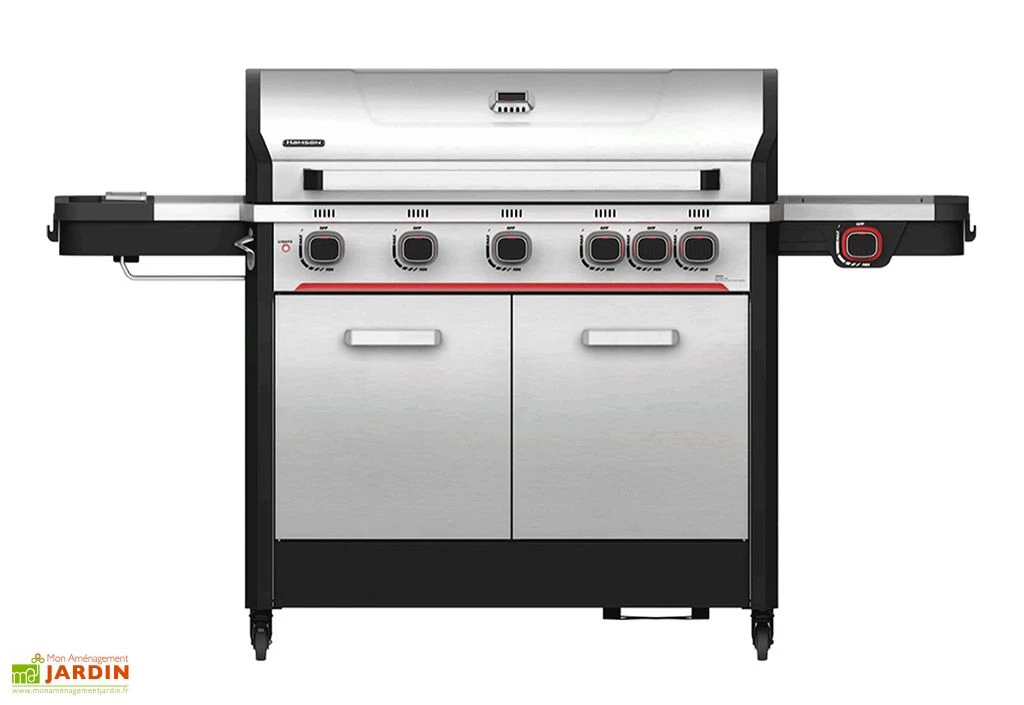 Barbecue Au Gaz En Inox Byron 5T – 180 X 61 X 117 Cm 1 Barbecue Au Gaz En Inox Byron 5T – 180 X 61 X 117 Cm