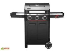Barbecue Au Gaz En Inox Mercury 3T Noir Mat – 138 X 61 X 112 Cm