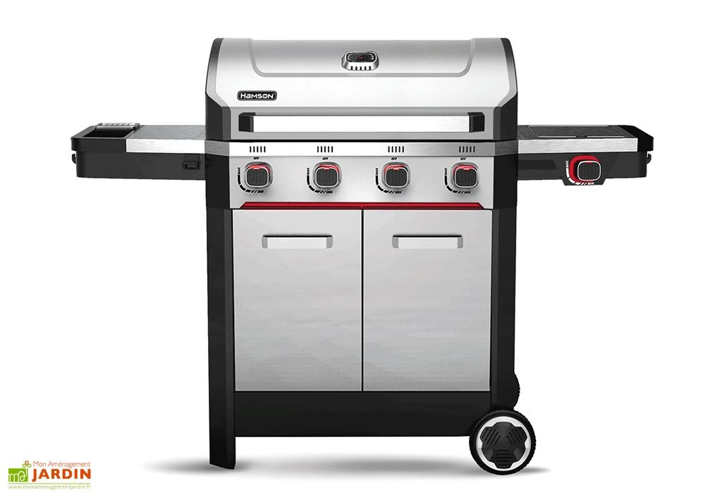 Barbecue Au Gaz En Inox Mercury 4T – 150 X 61 X 112 Cm 1 Barbecue Au Gaz En Inox Mercury 4T – 150 X 61 X 112 Cm