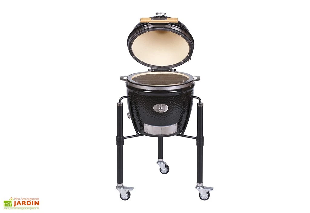Barbecue Kamado En Céramique Monolith Junior + Chariot 2 Barbecue Kamado En Céramique Monolith Junior + Chariot – Image 2