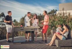 Barbecue Métal GOB01 -Abriet Mobilier Soldes Boutique barbecue metal gob01 avec plateau mobile