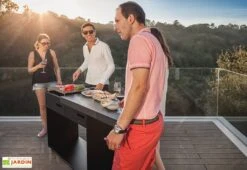 Barbecue Métal GOB01 -Abriet Mobilier Soldes Boutique barbecue metal peint gob01 avec plateau mobile