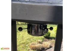 Barbecue à Charbon De Bois En Acier Surface 57 X 30 Cm – Easy 60 -Abriet Mobilier Soldes Boutique barbecue rectangle easy 60 4