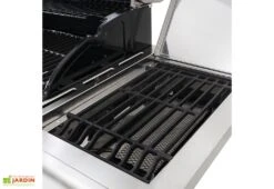 Barbecue Au Gaz En Acier Evolution – 5 Brûleurs Et 1 Brûleur Latéral -Abriet Mobilier Soldes Boutique barbecue au gaz bruleur lateral