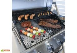 Barbecue Au Gaz En Acier Evolution – 4 Brûleurs Et 1 Brûleur Latéral -Abriet Mobilier Soldes Boutique barbecue au gaz sur chariot 1