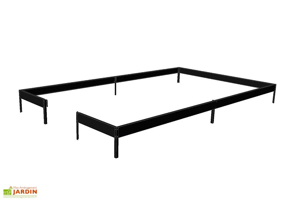 Base Pour Serre De Jardin Juliana Compact Anthracite 8 M² 2 Base Pour Serre De Jardin Juliana Compact Anthracite 8 M² – Image 2