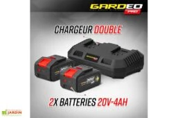 Balayeuse électrique Sans Fil Pour Gazon Synthétique 2 X 20 V -Abriet Mobilier Soldes Boutique batteries chargeur 2x20v balayeuse gazon synthetique