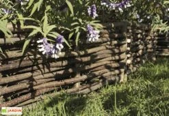 Bordures En Noisetier Tressage Horizontal Hampton 75x40cm (Lot De 4)