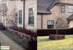 Bordures En Noisetier Tressage Horizontal Hampton 75x40cm (Lot De 4) -Abriet Mobilier Soldes Boutique bordures noisetier hampton