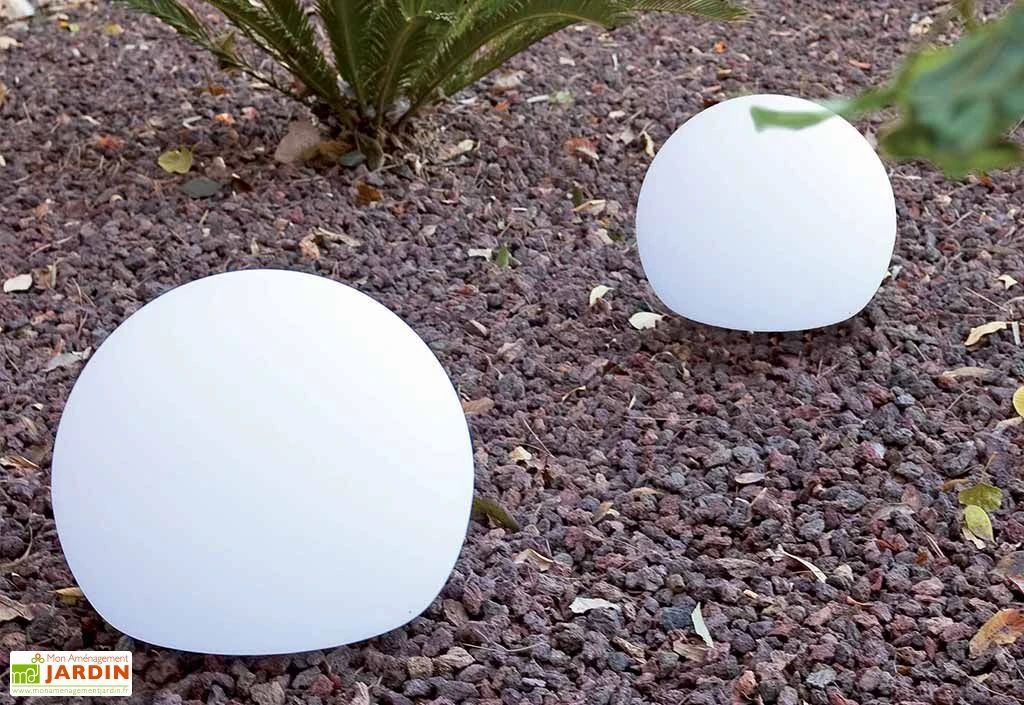 Boule Lumineuse Blanche Autonome 50x40cm (l,h) 2 Boule Lumineuse Blanche Autonome 50x40cm (l,h) – Image 2