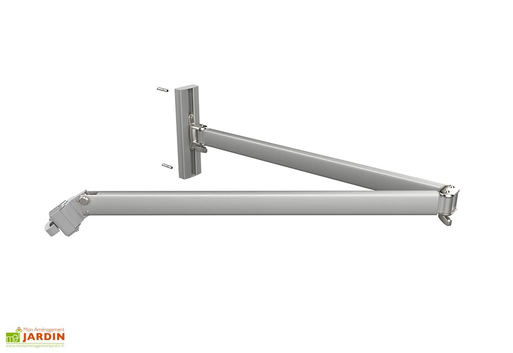 Parasol Mural Rond 270 Cm + Bras Néo - Wallflex Toile Solidum 2 Parasol Mural Rond 270 Cm + Bras Néo - Wallflex Toile Solidum – Image 2