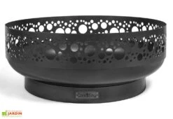 Braséro En Acier Décoré Boston – 80 Cm