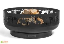 Braséro En Acier Décoré Forest – 80 Cm