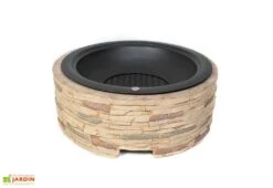 Braséro En Aluminium Imitation Pierre Ø 90 Cm