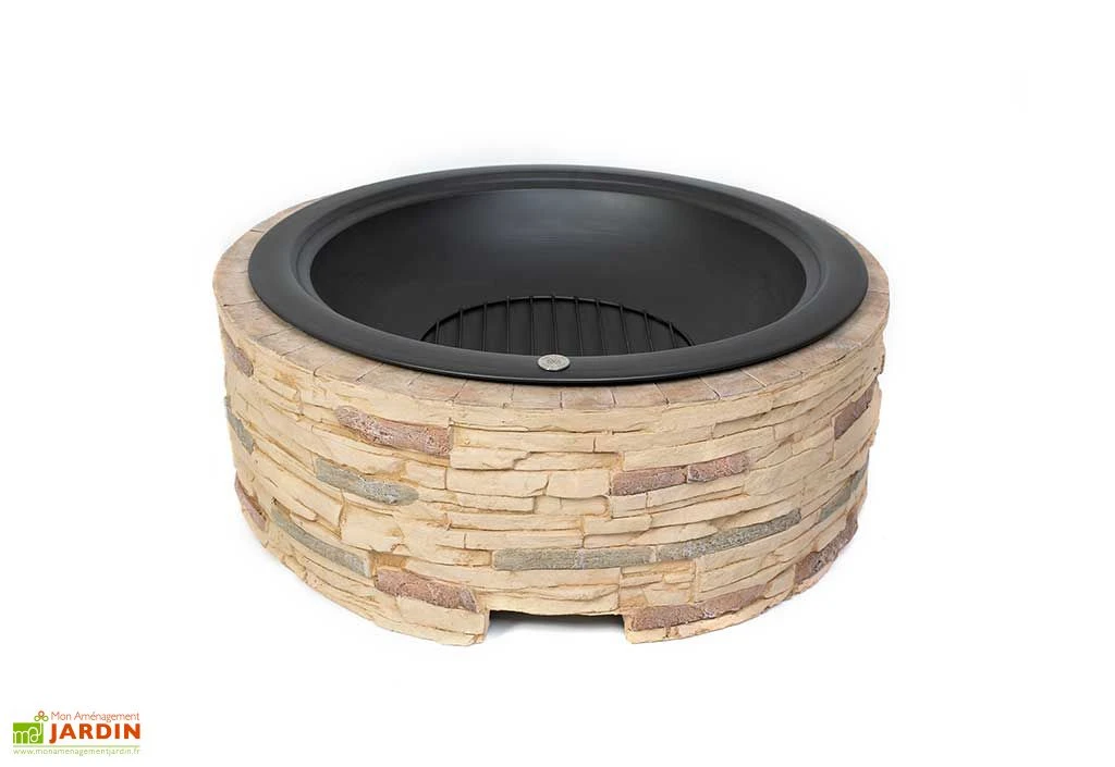 Braséro En Aluminium Imitation Pierre Ø 90 Cm 1 Braséro En Aluminium Imitation Pierre Ø 90 Cm