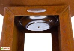 Braséro Barbecue En Acier Et Inox Avec Bûcher Ø102 Cm – Carus L -Abriet Mobilier Soldes Boutique brasero acier barbecue grille cuisson remundi carus l 1