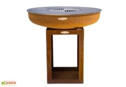 Braséro Barbecue En Acier Et Inox Avec Bûcher Ø82 Cm – Carus M