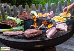 Braséro Barbecue En Acier Et Inox Ø62 Cm H75 Cm – Nero S 6 Braséro Barbecue En Acier Et Inox Ø62 Cm H75 Cm – Nero S -Abriet Mobilier Soldes Boutique brasero acier barbecue grille cuisson remundi nero 1