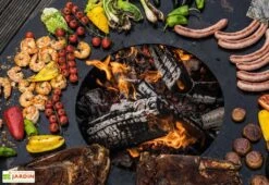 Braséro Barbecue En Acier Et Inox Ø102 Cm H68 Cm – Nero L68 10 Braséro Barbecue En Acier Et Inox Ø102 Cm H68 Cm – Nero L68 -Abriet Mobilier Soldes Boutique brasero acier barbecue grille cuisson remundi nero 3