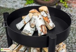 Braséro De Jardin En Acier Montana Haut Avec Bûcher (Pls Dimensions) -Abriet Mobilier Soldes Boutique brasero acier bucher 80cm montana cookking