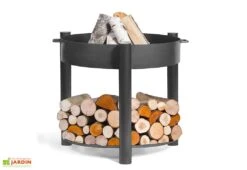 Braséro De Jardin En Acier Montana Haut Avec Bûcher (Pls Dimensions)