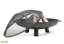 Braséro En Acier Bali + Pare Etincelles (plusieurs Dimensions)