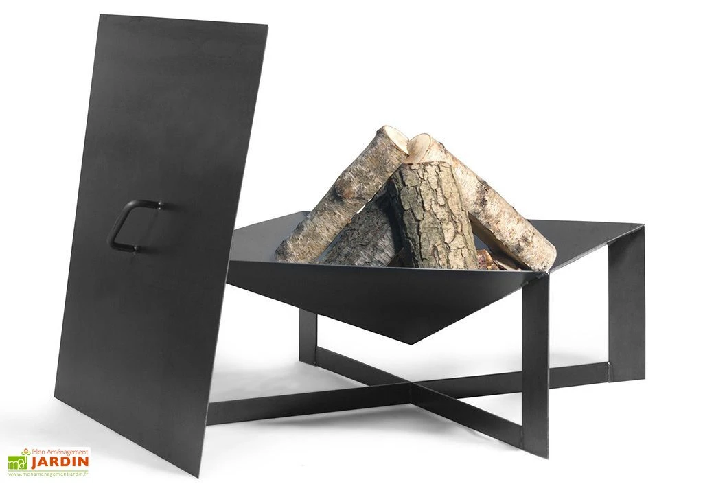 Braséro En Acier Cuba + Couvercle 2 Braséro En Acier Cuba + Couvercle – Image 2