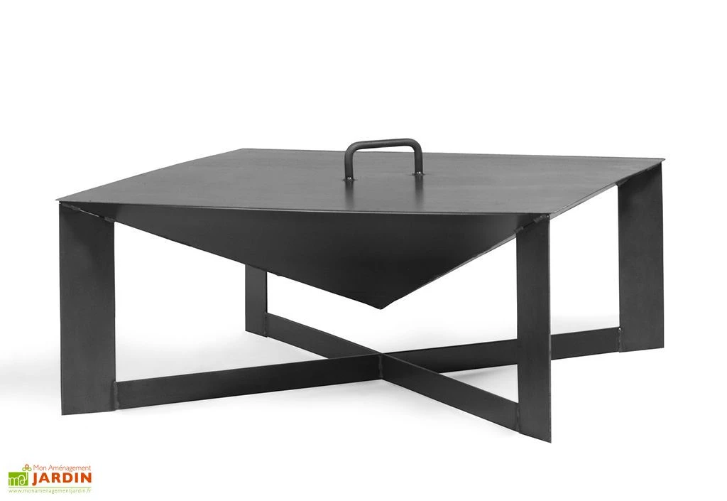 Braséro En Acier Cuba + Couvercle 1 Braséro En Acier Cuba + Couvercle