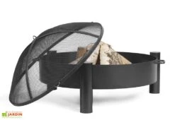 Braséro En Acier Haiti + Pare Etincelles (plusieurs Dimensions)