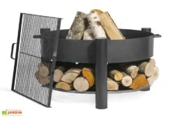 Braséro En Acier Montana + Grille De Cuisson (plusieurs Dimensions)