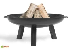 Braséro En Acier Polo (plusieurs Dimensions) -Abriet Mobilier Soldes Boutique brasero acier noir brut polo