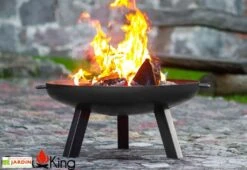 Braséro En Acier Polo + Pare Etincelles (plusieurs Dimensions) 9 Braséro En Acier Polo + Pare Etincelles (plusieurs Dimensions) -Abriet Mobilier Soldes Boutique brasero acier noir brut polo pare etincelles 3