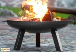 Braséro En Acier Polo + Pare Etincelles (plusieurs Dimensions) 10 Braséro En Acier Polo + Pare Etincelles (plusieurs Dimensions) -Abriet Mobilier Soldes Boutique brasero acier noir brut polo pare etincelles 4