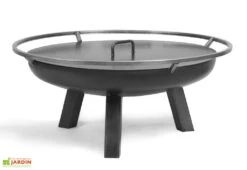 Braséro En Acier Porto + Couvercle (plusieurs Dimensions) 8 Braséro En Acier Porto + Couvercle (plusieurs Dimensions) -Abriet Mobilier Soldes Boutique brasero acier noir brut porto couvercle 1