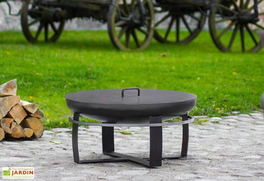 Braséro En Acier Viking + Couvercle (plusieurs Dimensions) 1 Braséro En Acier Viking + Couvercle (plusieurs Dimensions)