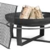 Braséro En Acier Viking + Grille De Cuisson (plusieurs Dimensions)