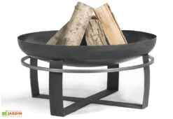Braséro En Acier Viking + Pare Etincelles (plusieurs Dimensions) -Abriet Mobilier Soldes Boutique brasero acier noir brut viking pare etincelles 2
