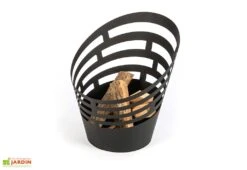 Braséro De Jardin Scilla En Acier Noir (pls Dim.)