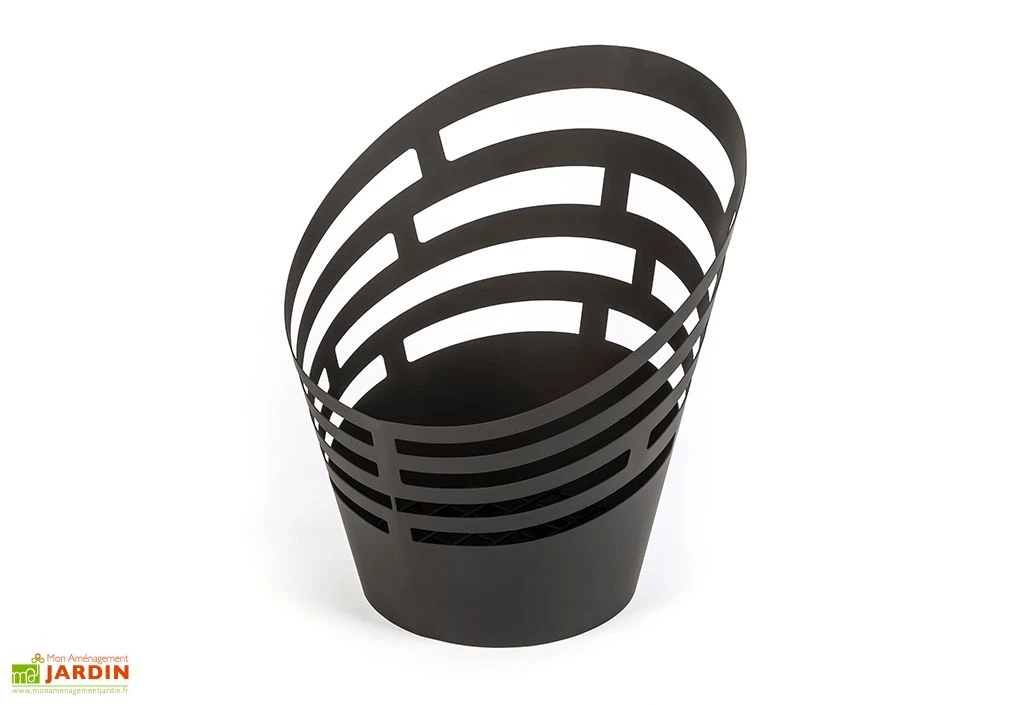 Braséro De Jardin Scilla En Acier Noir (pls Dim.) 4 Braséro De Jardin Scilla En Acier Noir (pls Dim.) – Image 4