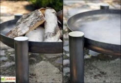 Braséro En Acier Palma (plusieurs Dimensions) -Abriet Mobilier Soldes Boutique brasero acier palma 4