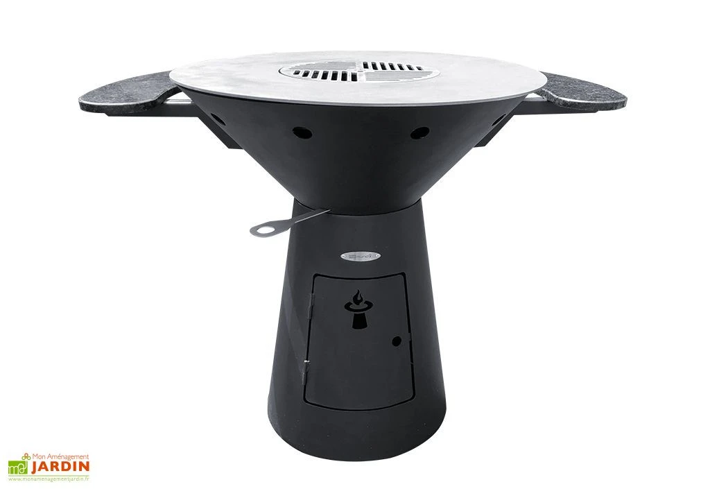 Braséro Barbecue En Acier Thermolaqué Et Inox Ø79 Cm H89 Cm – Phoenix 1 Braséro Barbecue En Acier Thermolaqué Et Inox Ø79 Cm H89 Cm – Phoenix