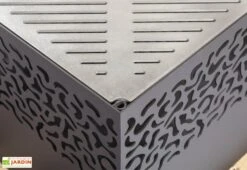 Braséro Barbecue En Acier Cube Small 75 X 45 Cm + Grille De Cuisson 11 Braséro Barbecue En Acier Cube Small 75 X 45 Cm + Grille De Cuisson -Abriet Mobilier Soldes Boutique brasero barbecue acier noir cube 75x45cm 1