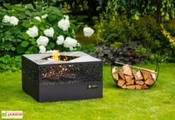 Braséro Barbecue En Acier Cube Small 75 X 45 Cm + Grille De Cuisson 8 Braséro Barbecue En Acier Cube Small 75 X 45 Cm + Grille De Cuisson -Abriet Mobilier Soldes Boutique brasero barbecue acier noir cube 75x45cm