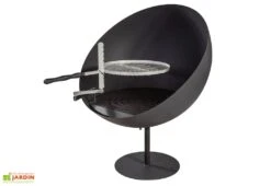 Braséro Barbecue En Acier Lune 100 Cm + Grille De Cuisson