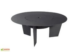 Braséro Barbecue En Acier Olymp 100 Cm + Grille De Cuisson 8 Braséro Barbecue En Acier Olymp 100 Cm + Grille De Cuisson -Abriet Mobilier Soldes Boutique brasero barbecue acier olymp 100cm grille cuisson 8