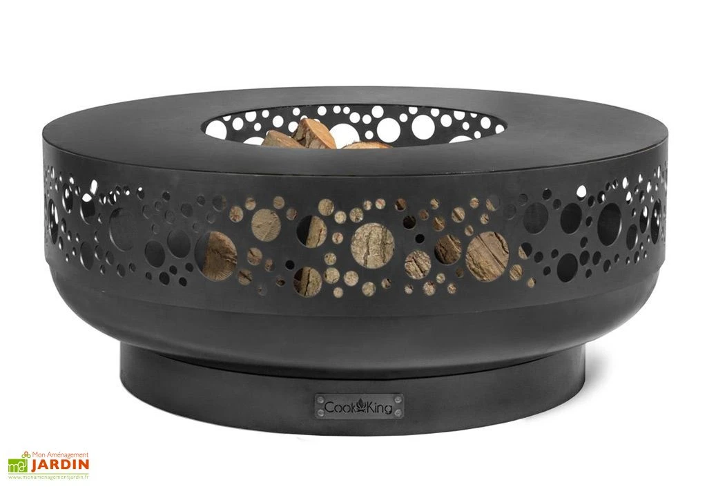 Braséro En Acier Boston 80 Cm + Plaque De Cuisson Plancha Ronde 1 Braséro En Acier Boston 80 Cm + Plaque De Cuisson Plancha Ronde