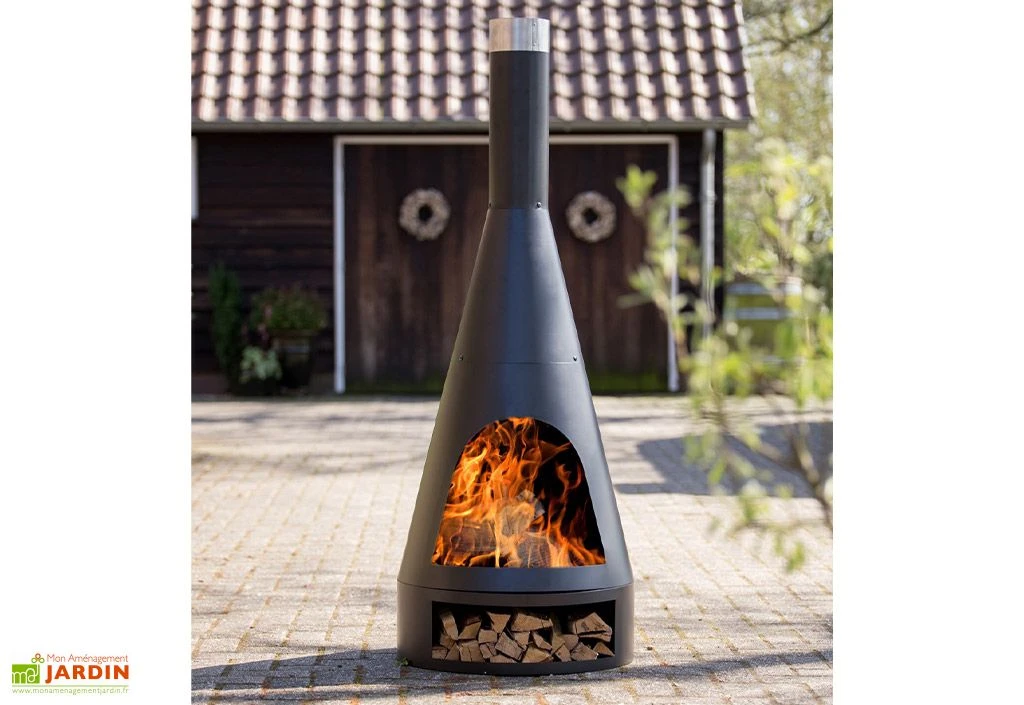 Cheminée D’extérieur En Acier Kingston - ø 43 X 125 Cm 2 Cheminée D’extérieur En Acier Kingston - ø 43 X 125 Cm – Image 2